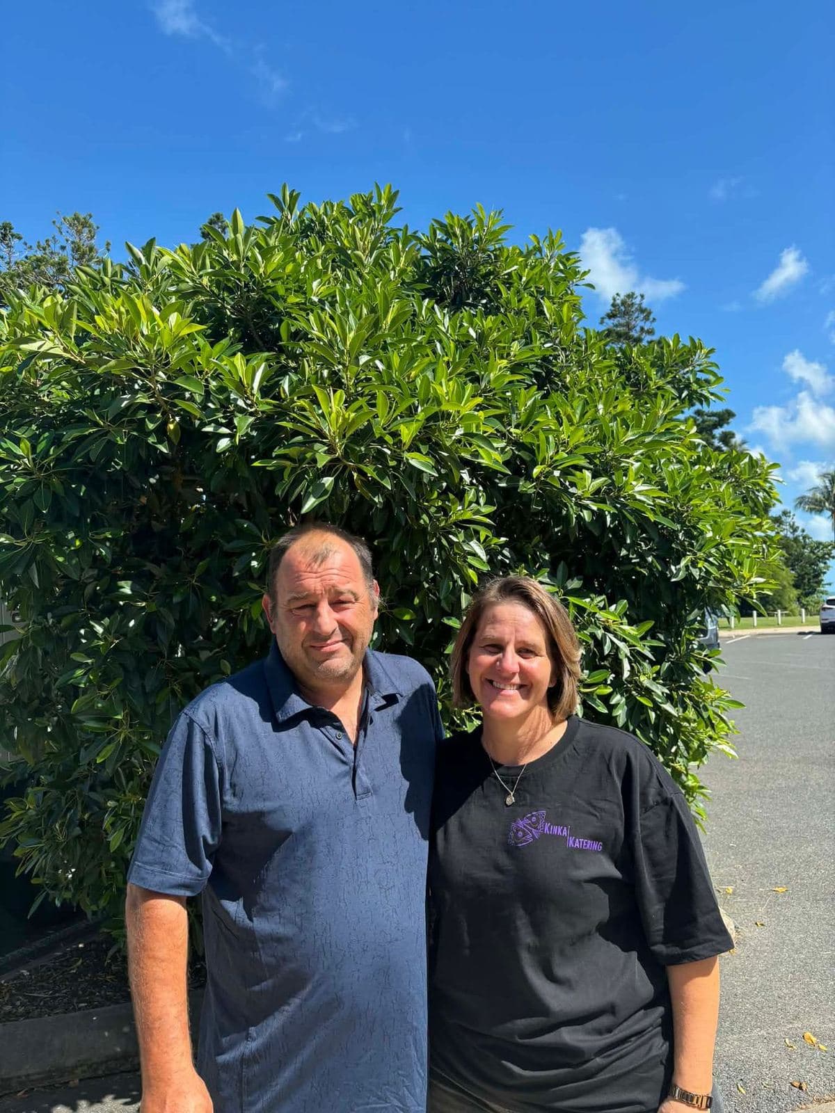 The owners of Kinka Kippa outside the shop